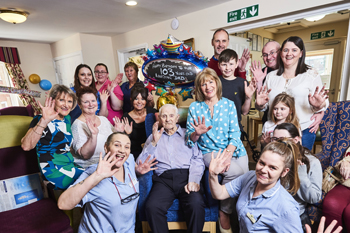 Stanley Saxon celebrated his special day with a sing-a-long with his family and friends at Myford House Nursing Home in Telford.